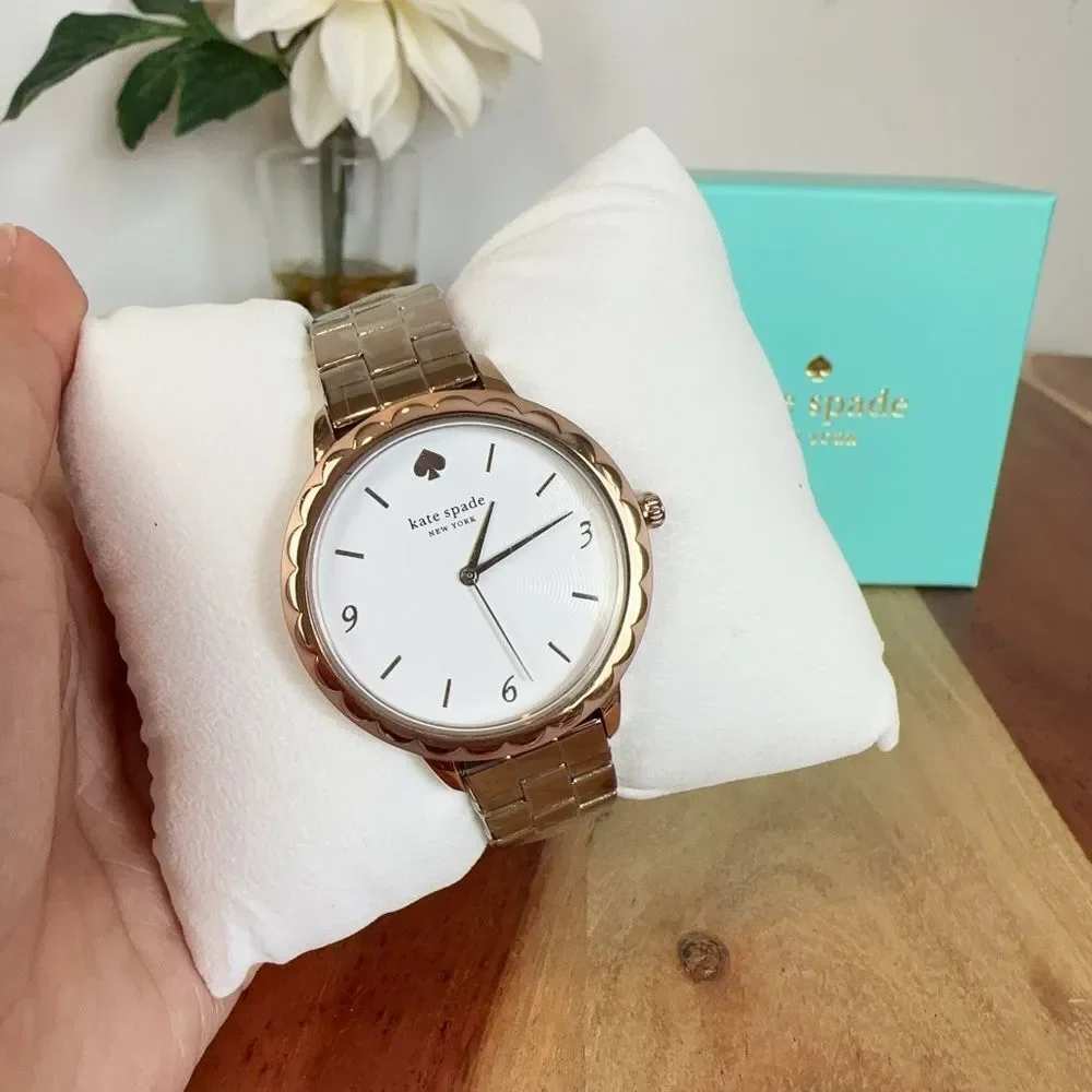 NWT Kate Spade Metro Scallop Quartz White Dial Ladies Watch‎